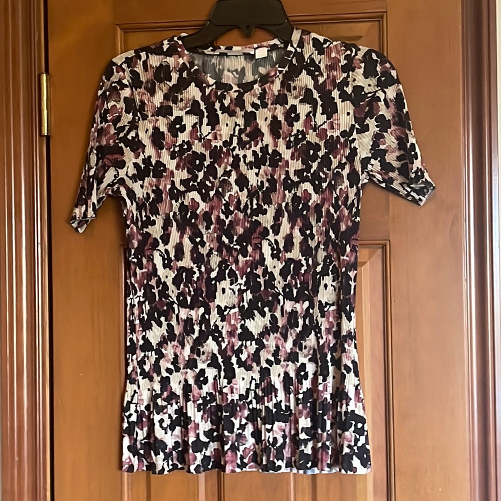 Boss ruffle hem stretch top